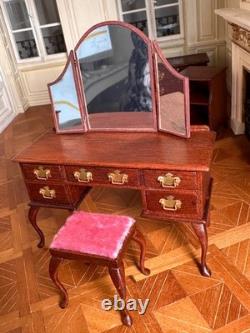Dolls house Miniature 112 ARTISAN bedroom suite set
