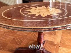 Dolls house Miniature 112 ARTISAN inlaid tilt-top table