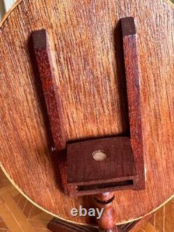 Dolls house Miniature 112 ARTISAN inlaid tilt-top table