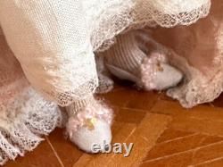 Dolls house Miniature 112 ARTISAN lady Courtesan doll by JILL BENNETT