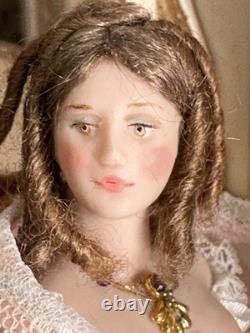 Dolls house Miniature 112 ARTISAN lady Courtesan doll by JILL BENNETT