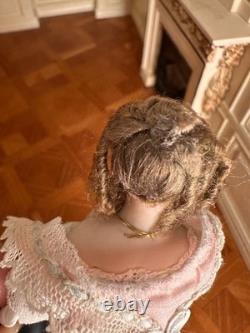 Dolls house Miniature 112 ARTISAN lady Courtesan doll by JILL BENNETT