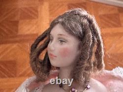 Dolls house Miniature 112 ARTISAN lady Courtesan doll by JILL BENNETT