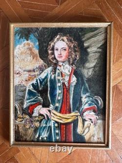 Dolls house Miniature 112 ARTISAN original oil painting (1) by ANNE SYFRET