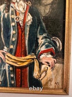 Dolls house Miniature 112 ARTISAN original oil painting (1) by ANNE SYFRET