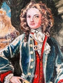 Dolls house Miniature 112 ARTISAN original oil painting (1) by ANNE SYFRET