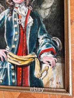 Dolls house Miniature 112 ARTISAN original oil painting (1) by ANNE SYFRET