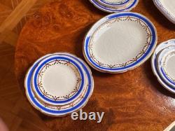 Dolls house Miniature 112 ARTISAN porcelain dinner service by STOKESAY WARE