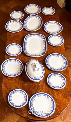 Dolls house Miniature 112 ARTISAN porcelain dinner service by STOKESAY WARE