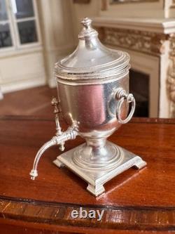 Dolls house Miniature 112 ARTISAN silver plated water heater by ALEC ROTHWELL