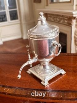 Dolls house Miniature 112 ARTISAN silver plated water heater by ALEC ROTHWELL