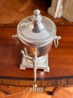 Dolls house Miniature 112 ARTISAN silver plated water heater by ALEC ROTHWELL