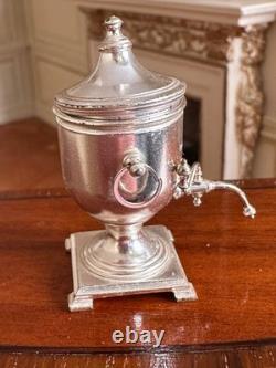Dolls house Miniature 112 ARTISAN silver plated water heater by ALEC ROTHWELL