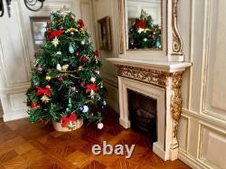 Dolls house Miniature 112 HANDCRAFTED fully decorated Christmas tree