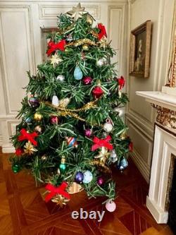 Dolls house Miniature 112 HANDCRAFTED fully decorated Christmas tree