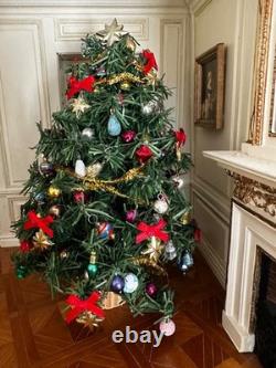 Dolls house Miniature 112 HANDCRAFTED fully decorated Christmas tree