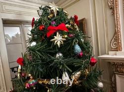 Dolls house Miniature 112 HANDCRAFTED fully decorated Christmas tree
