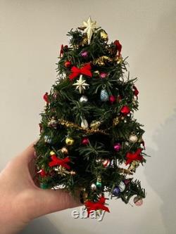 Dolls house Miniature 112 HANDCRAFTED fully decorated Christmas tree