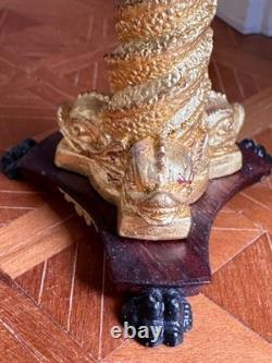 Dolls house Miniature 112 marble'dolphin' table by K MCNICHOLL 2000