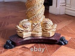 Dolls house Miniature 112 marble'dolphin' table by K MCNICHOLL 2000