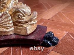 Dolls house Miniature 112 marble'dolphin' table by K MCNICHOLL 2000