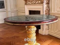 Dolls house Miniature 112 marble'dolphin' table by K MCNICHOLL 2000