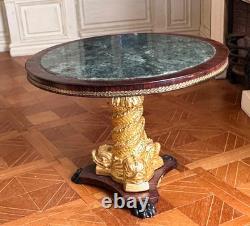 Dolls house Miniature 112 marble'dolphin' table by K MCNICHOLL 2000