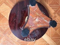 Dolls house Miniature 112 marble'dolphin' table by K MCNICHOLL 2000