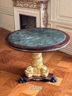 Dolls house Miniature 112 marble'dolphin' table by K MCNICHOLL 2000