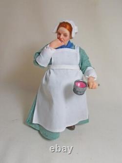Dolls house Miniature ARTISAN COOK TASTING SAUCE LADY DOLL BY Lyubov Morozova