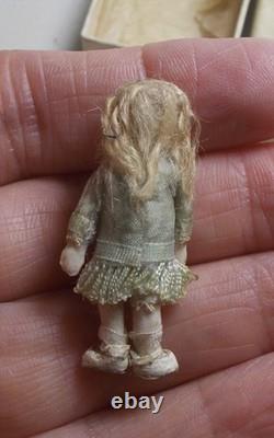 Dolls house Miniature DAVE PENNANT ANTIQUE FRENCH STYLE DOLL LIGHTLY AGED