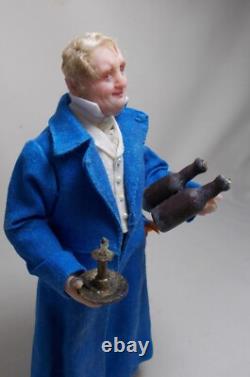 Dolls house Miniature HANDMADE ARTISAN CELLAR GENT MAN DOLL BY Lyubov Morozova