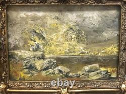 Dolls house Miniature OIL PAINTING BY DAVID EVANS