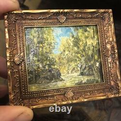 Dolls house Miniature OIL PAINTING BY DAVID EVANS