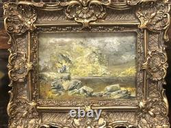 Dolls house Miniature OIL PAINTING BY DAVID EVANS