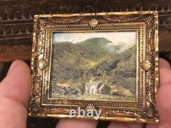 Dolls house Miniature OIL PAINTING of SNOWDON BY DAVID EVANS. (Yr Wyddfa)