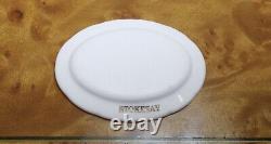 Dolls house Miniature STOKESAY WARE RED SOVEREIGN OVAL SERVING DISH (EE)