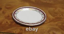 Dolls house Miniature STOKESAY WARE RED SOVEREIGN OVAL SERVING DISH (FF)