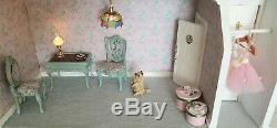 Dolls house loads furniture working lights Handmade Collectors item112th scale