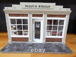 Dolls house miniature 1/12th scale bespoke Bakery shop diorama / room box