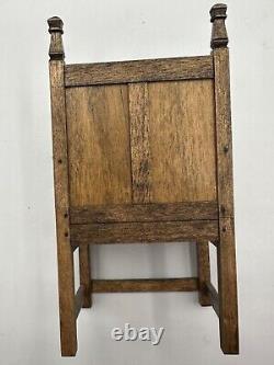 Dolls house miniature 112 ARTISAN C16 / Tudor chair by DAVID HURLEY