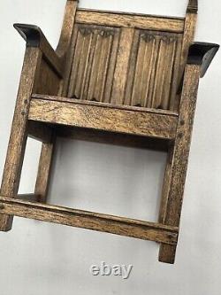 Dolls house miniature 112 ARTISAN C16 / Tudor chair by DAVID HURLEY