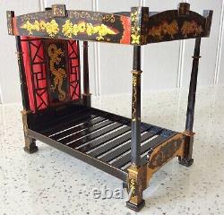 Dolls house miniature 112 ARTISAN Collectors canopy bed JUDITH DUNGER RARE