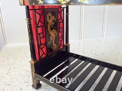 Dolls house miniature 112 ARTISAN Collectors canopy bed JUDITH DUNGER RARE