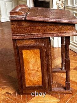 Dolls house miniature 112 ARTISAN Davenport desk by TREVOR HAMER
