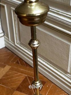 Dolls house miniature 112 ARTISAN ELECTRIC brass standard oil lamp