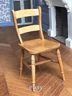 Dolls house miniature 112 ARTISAN'English cherry' chair by DAVID BOOTH