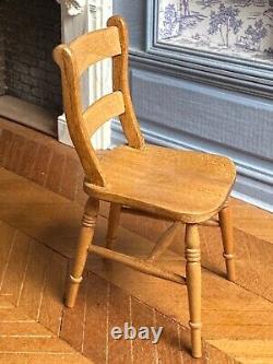 Dolls house miniature 112 ARTISAN'English cherry' chair by DAVID BOOTH