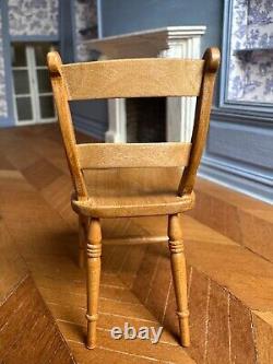 Dolls house miniature 112 ARTISAN'English cherry' chair by DAVID BOOTH