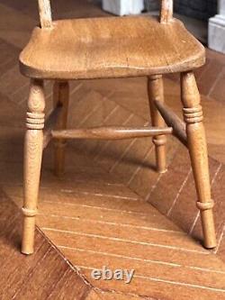 Dolls house miniature 112 ARTISAN'English cherry' chair by DAVID BOOTH